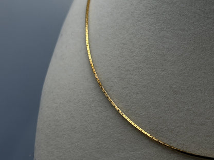 14k Vintage Italy Gold Chain Necklace 30" Dainty Minimalist Chain