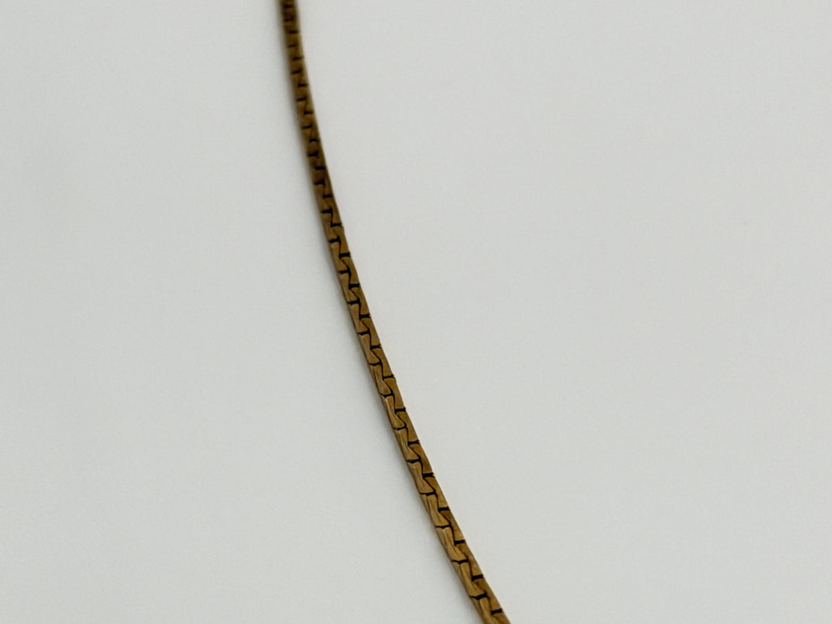 14k Vintage Italy Gold Chain Necklace 30" Dainty Minimalist Chain