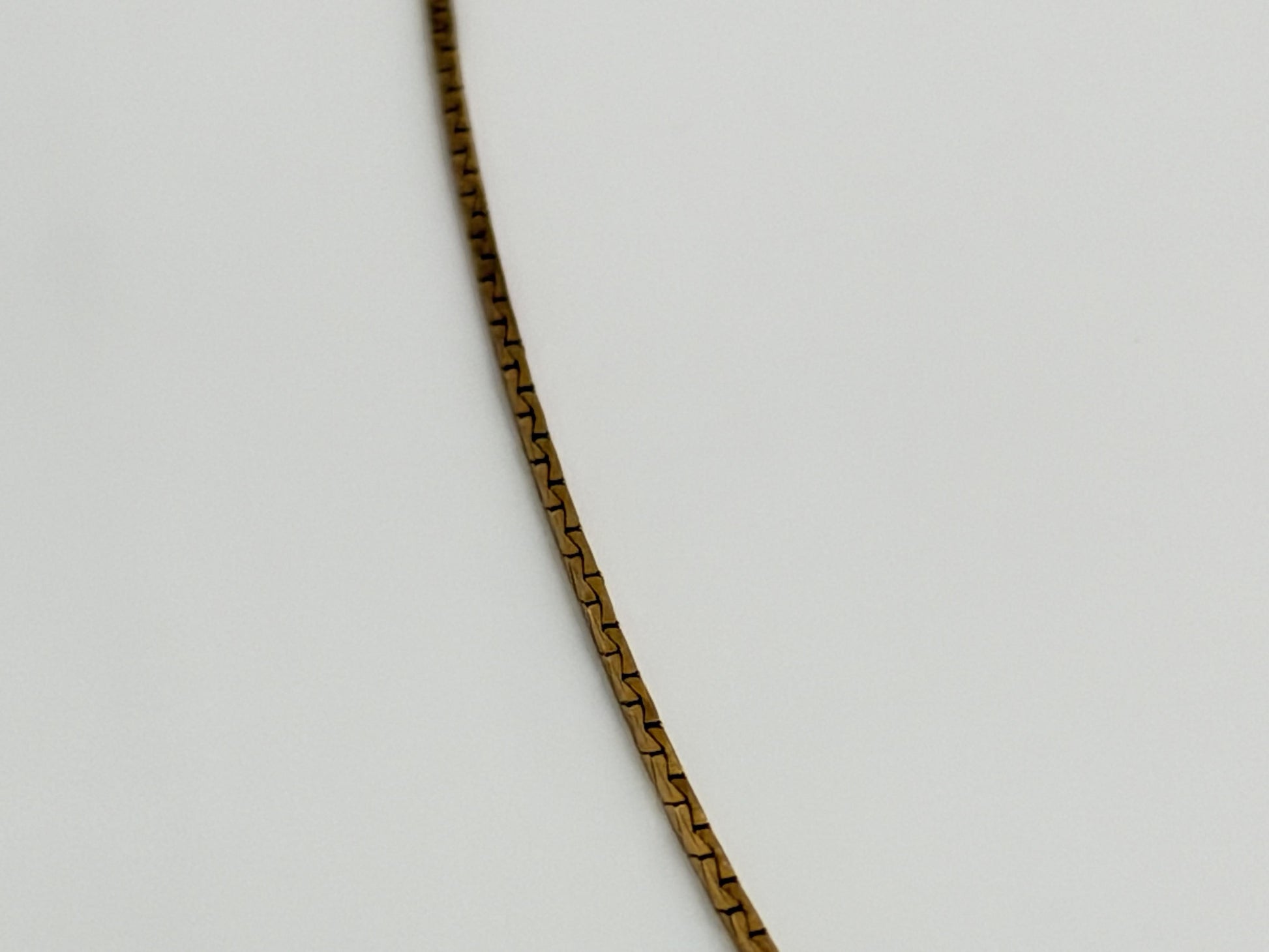 14k Vintage Italy Gold Chain Necklace 30" Dainty Minimalist Chain