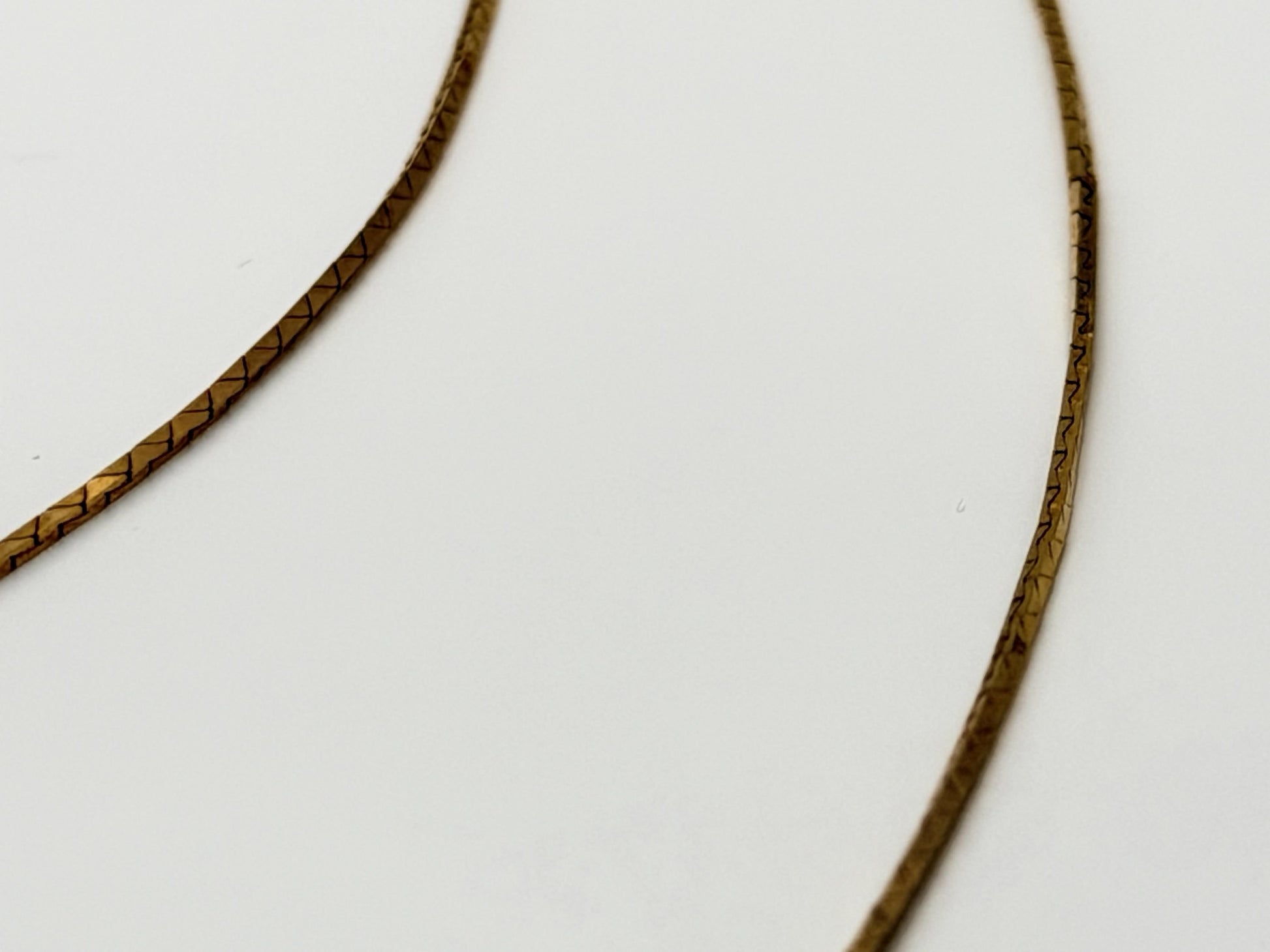 14k Vintage Italy Gold Chain Necklace 30" Dainty Minimalist Chain