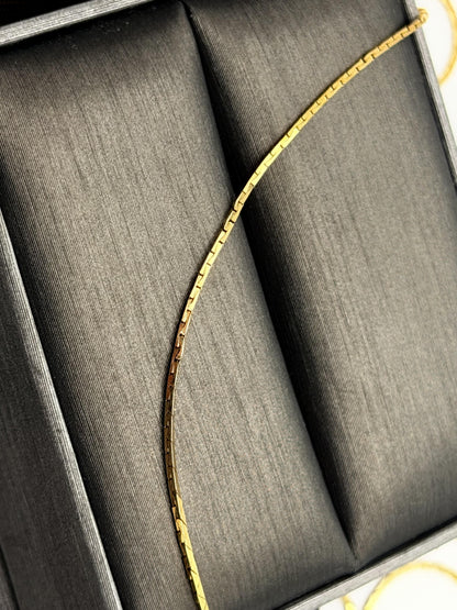 14k Vintage Italy Gold Chain Necklace 30" Dainty Minimalist Chain