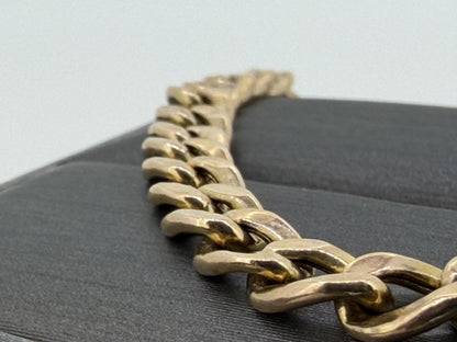 10k Yellow Gold 4.6 gram Custom Curb Chain Bracelet  8"