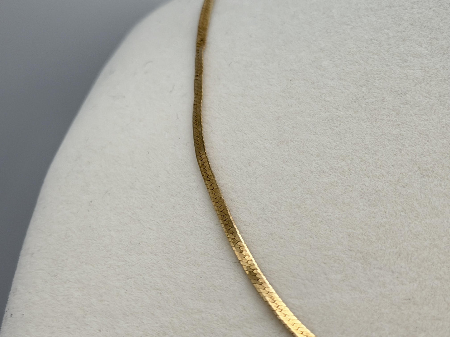 14k Yellow Gold Vintage italian Gold Snake Chain Necklace 30"