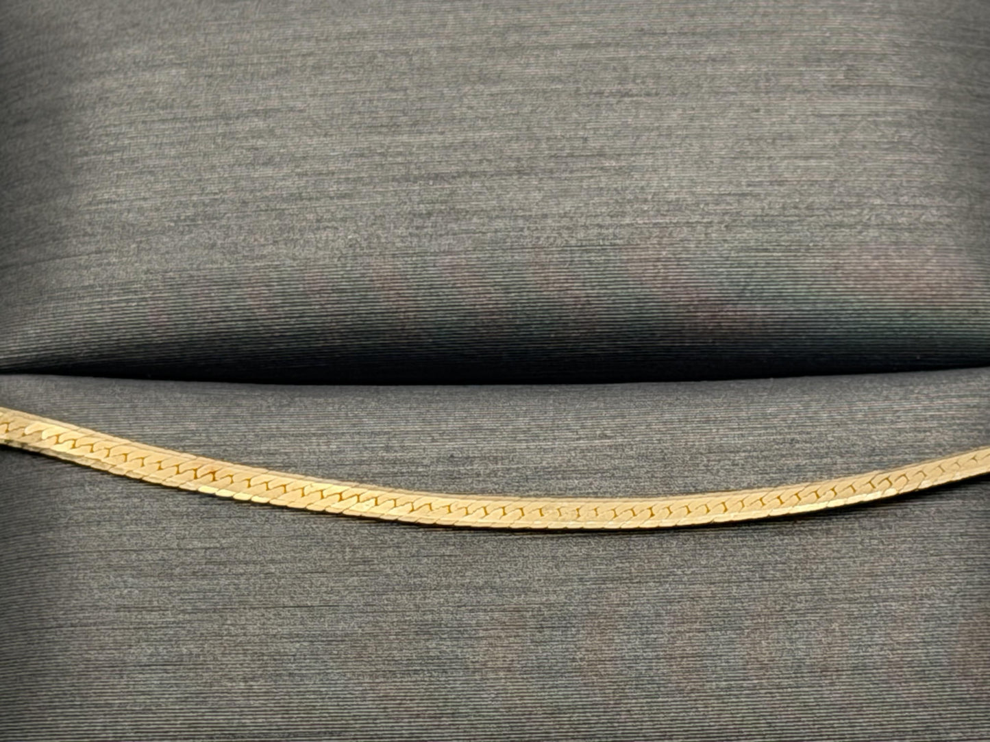 14k Yellow Gold Vintage italian Gold Snake Chain Necklace 30"