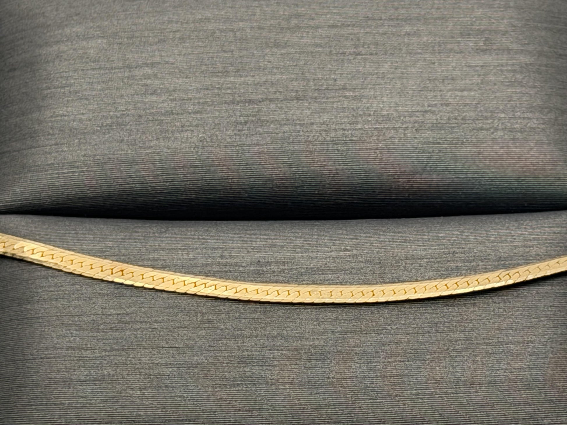 14k Yellow Gold Vintage italian Gold Snake Chain Necklace 30"