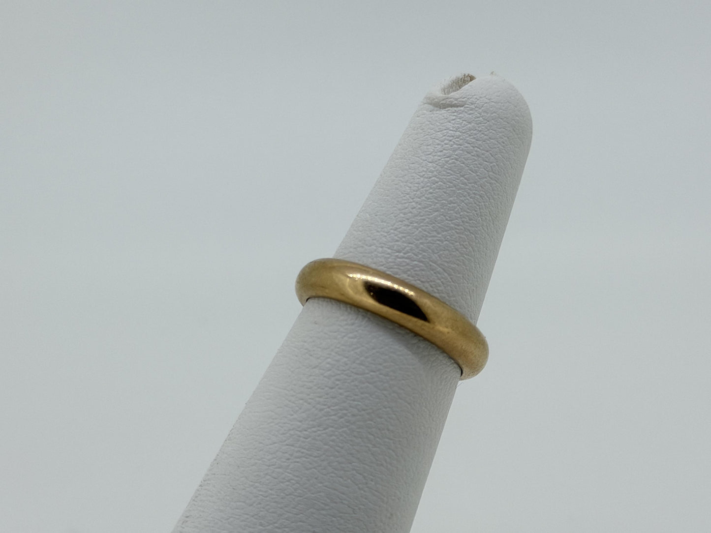 1910 European 18K Yellow Gold HEAVY Wedding Band 4mm Comfort Fit Ring