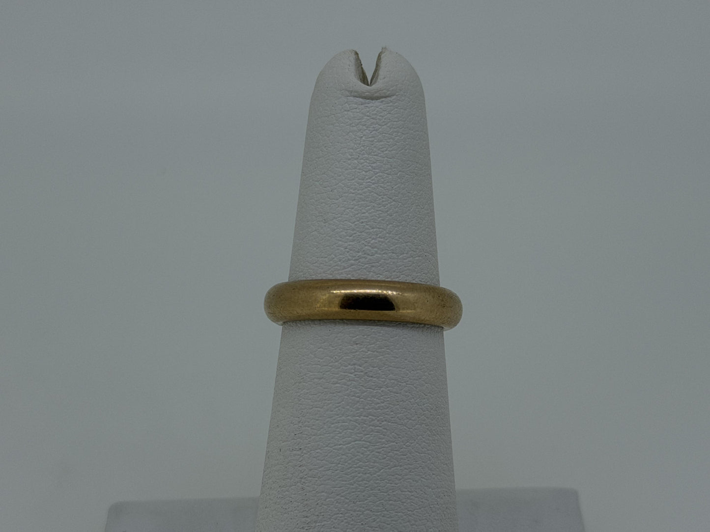 1910 European 18K Yellow Gold HEAVY Wedding Band 4mm Comfort Fit Ring