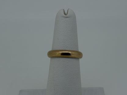 1910 European 18K Yellow Gold HEAVY Wedding Band 4mm Comfort Fit Ring