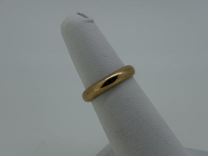 1910 European 18K Yellow Gold HEAVY Wedding Band 4mm Comfort Fit Ring