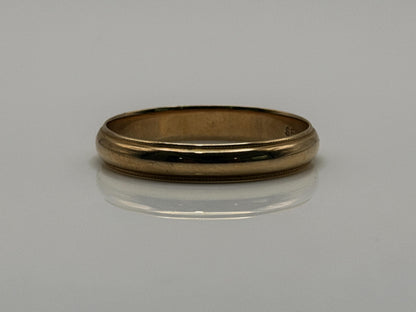 14k Yellow Gold Miligrain Comfort Fit Wedding Ring.