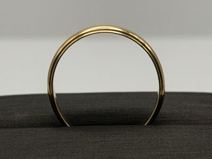 14k Yellow Gold Miligrain Comfort Fit Wedding Ring.