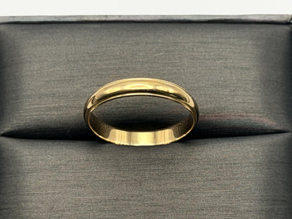 14k Yellow Gold Miligrain Comfort Fit Wedding Ring.