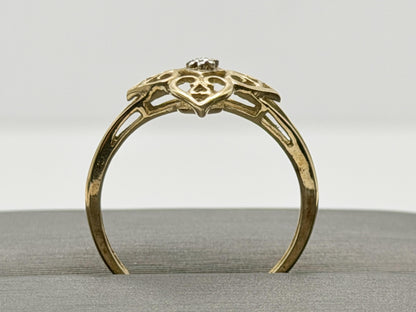 10k Diamond Filigree JCM Ring. Art Deco Ring. JCM Designer Ring.