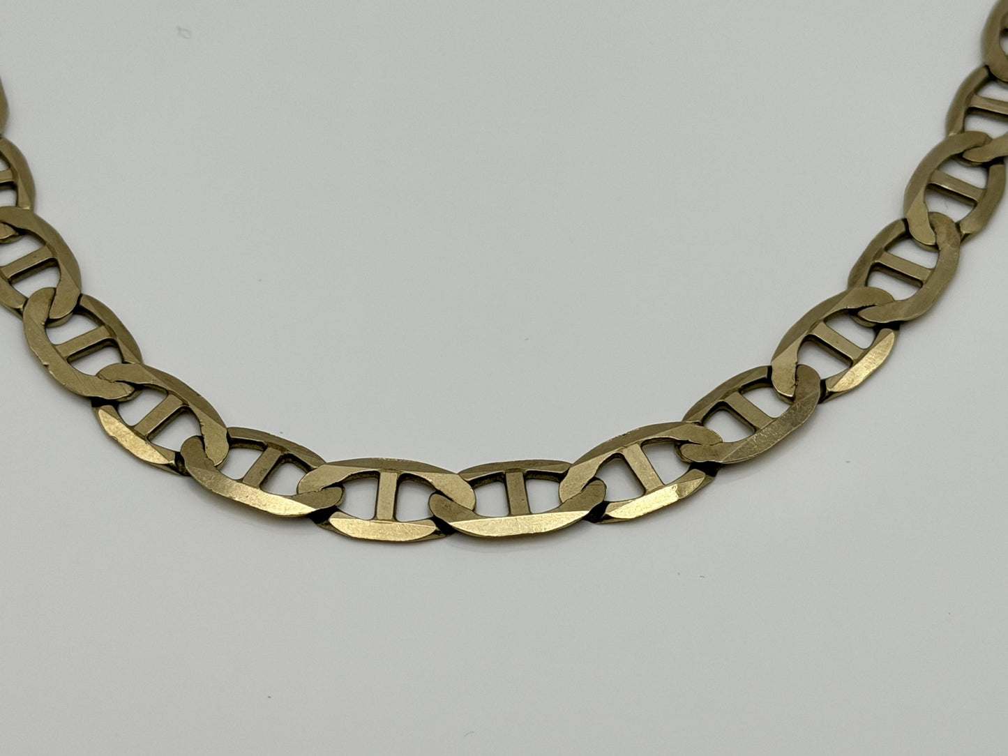 Cuban 10k Solid HEAVY 12gr ITALY Gold Bracelet 10" chain