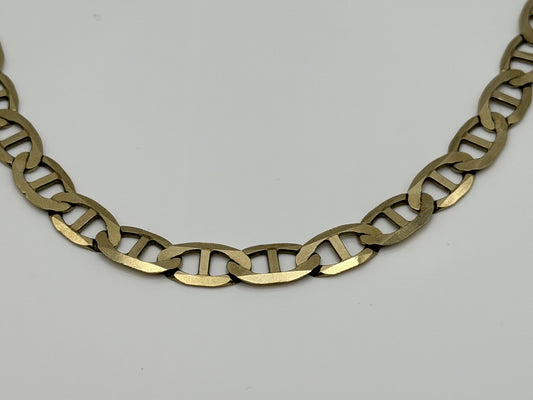 Cuban 10k Solid HEAVY 12gr ITALY Gold Bracelet 10" chain