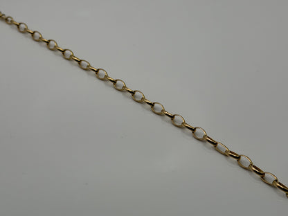 14k Gold Italy 7.5" Chain Link Bracelet