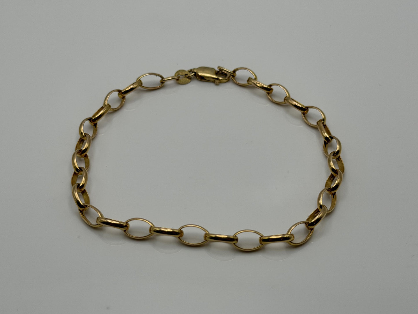 14k Gold Italy 7.5" Chain Link Bracelet