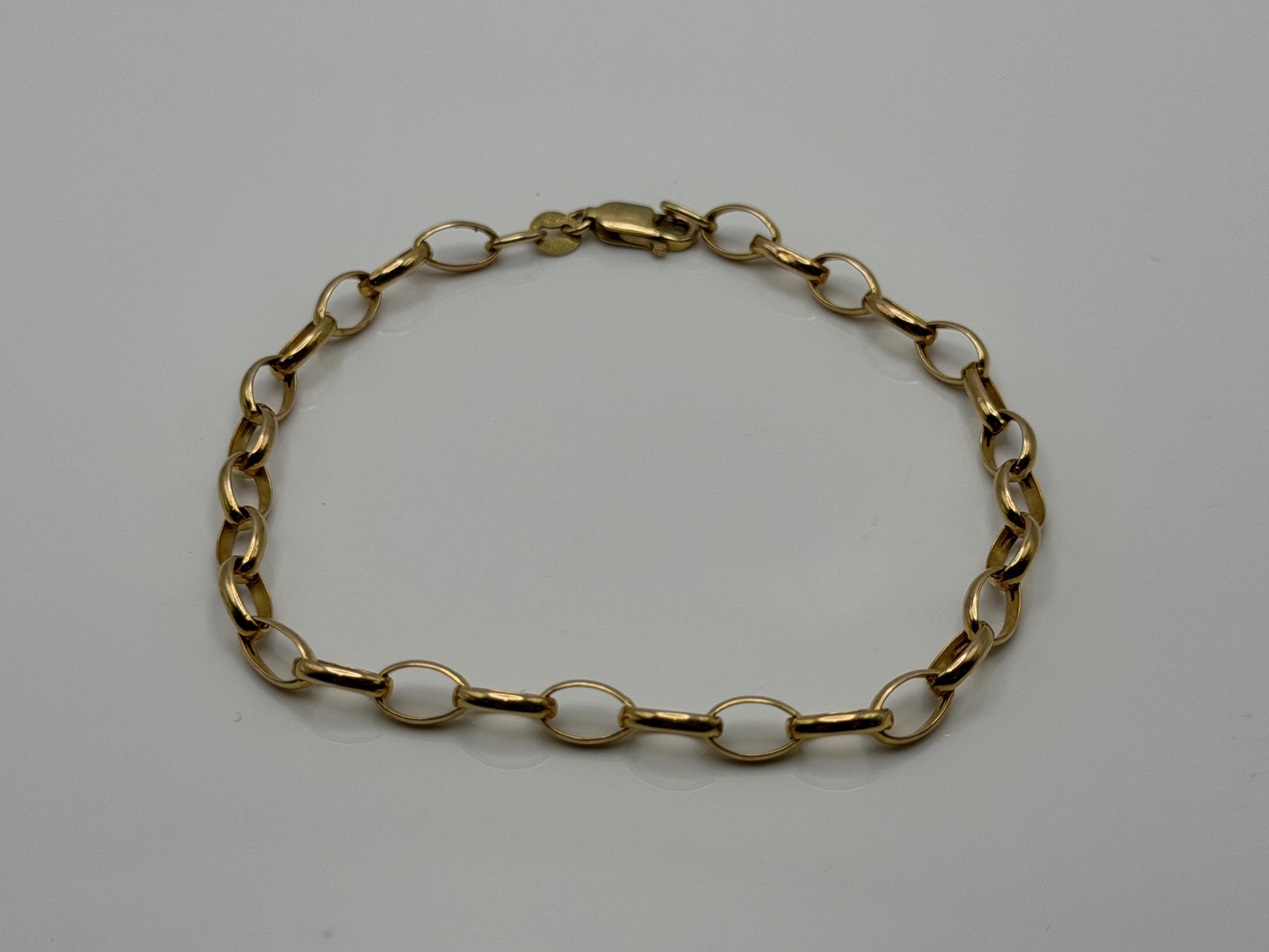 14k Gold Italy 7.5" Chain Link Bracelet