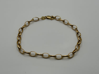 14k Gold Italy 7.5" Chain Link Bracelet