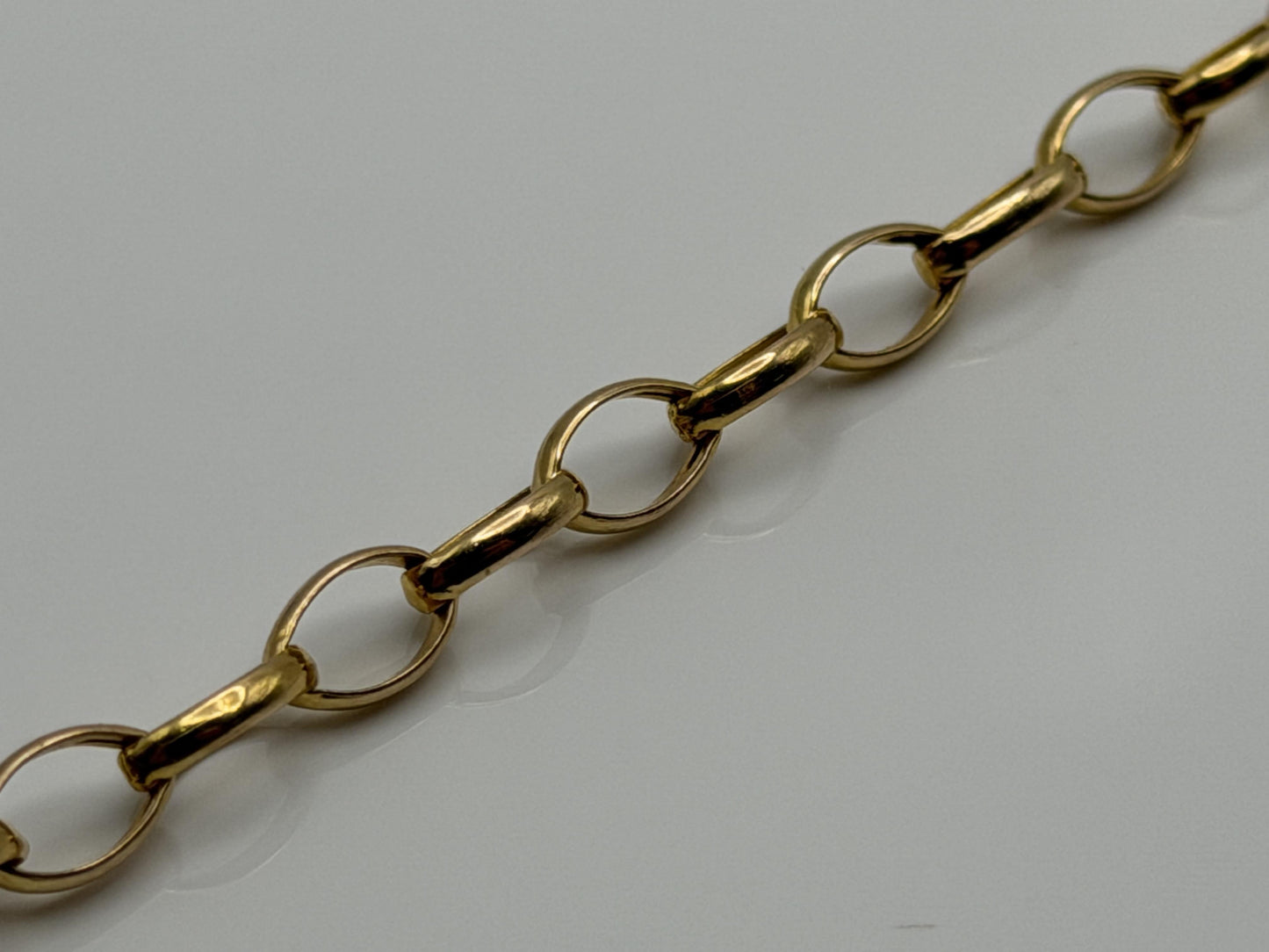 14k Gold Italy 7.5" Chain Link Bracelet