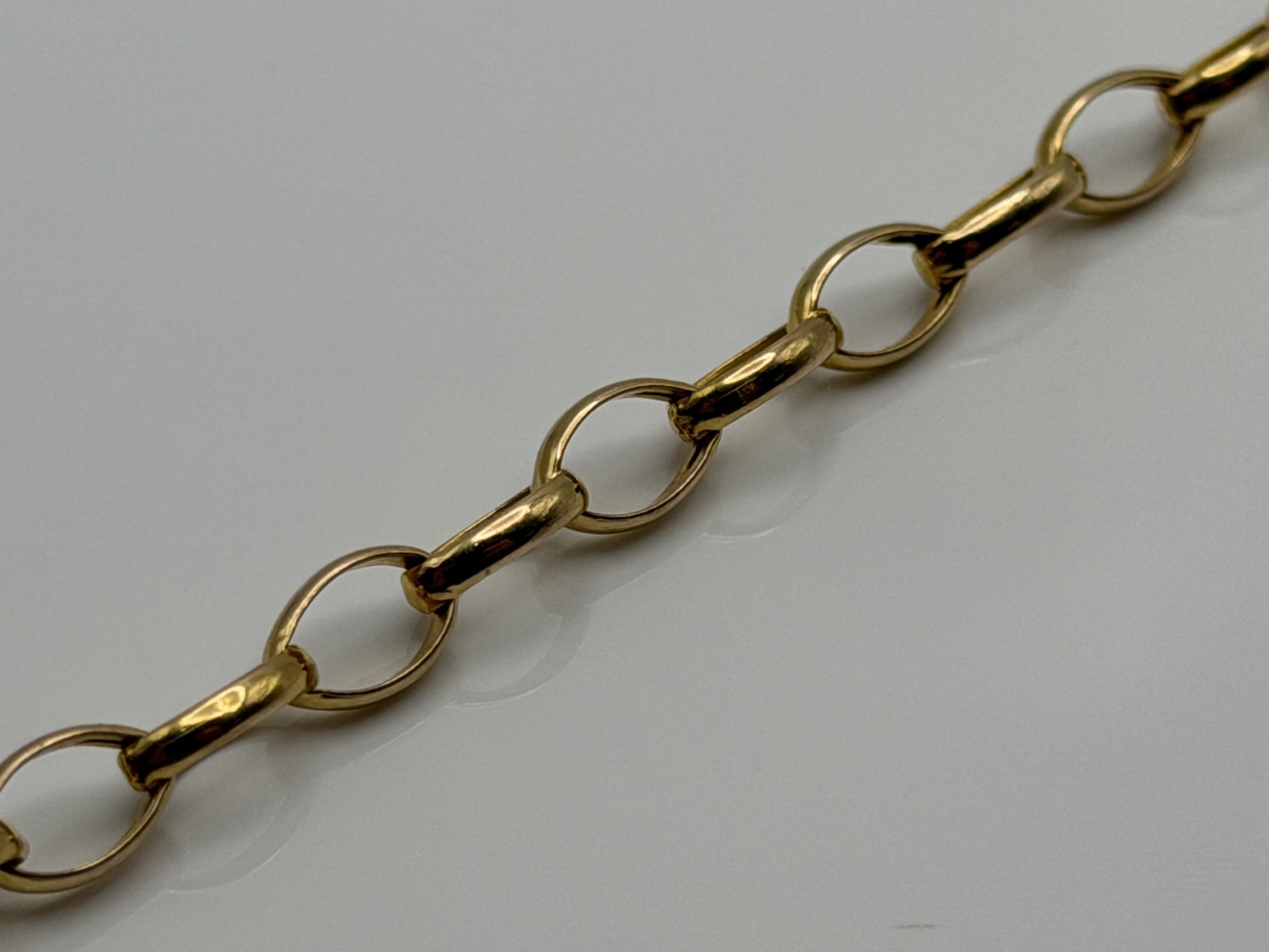14k Gold Italy 7.5" Chain Link Bracelet