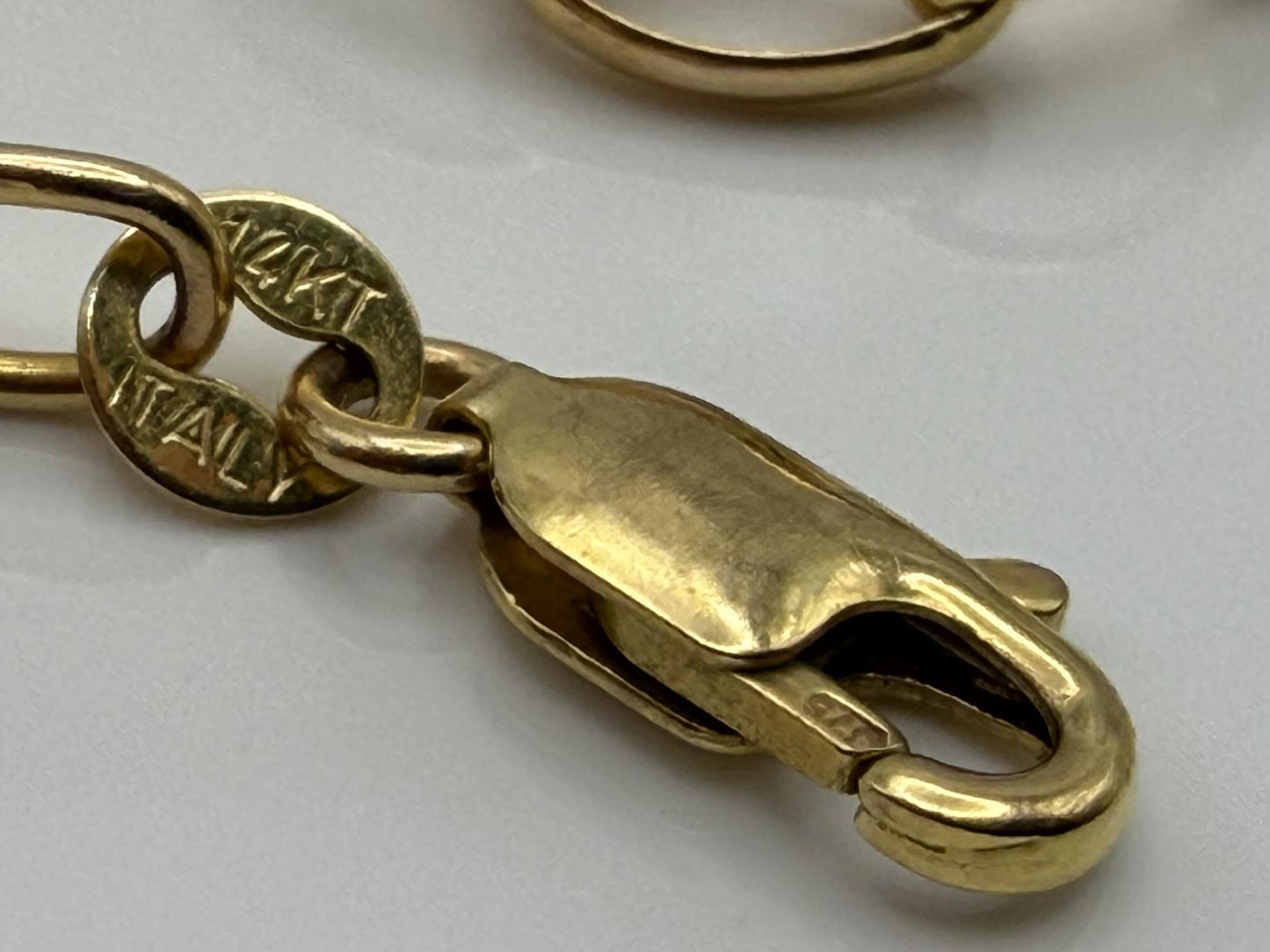 14k Gold Italy 7.5" Chain Link Bracelet