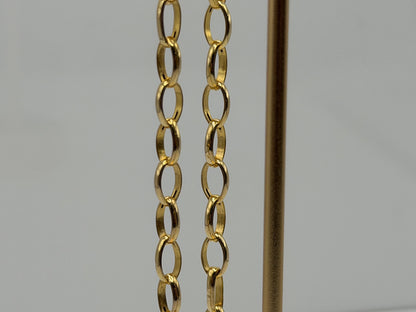14k Gold Italy 7.5" Chain Link Bracelet