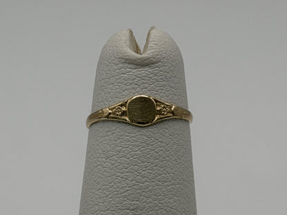 10K Gold Child Ring Minimalist Baby Ring Dainty Gold Band Kids Ring