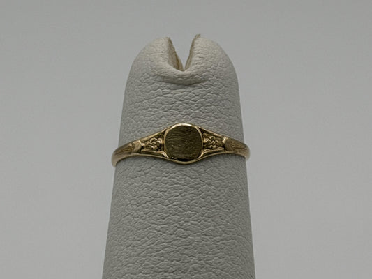 10K Gold Child Ring Minimalist Baby Ring Dainty Gold Band Kids Ring