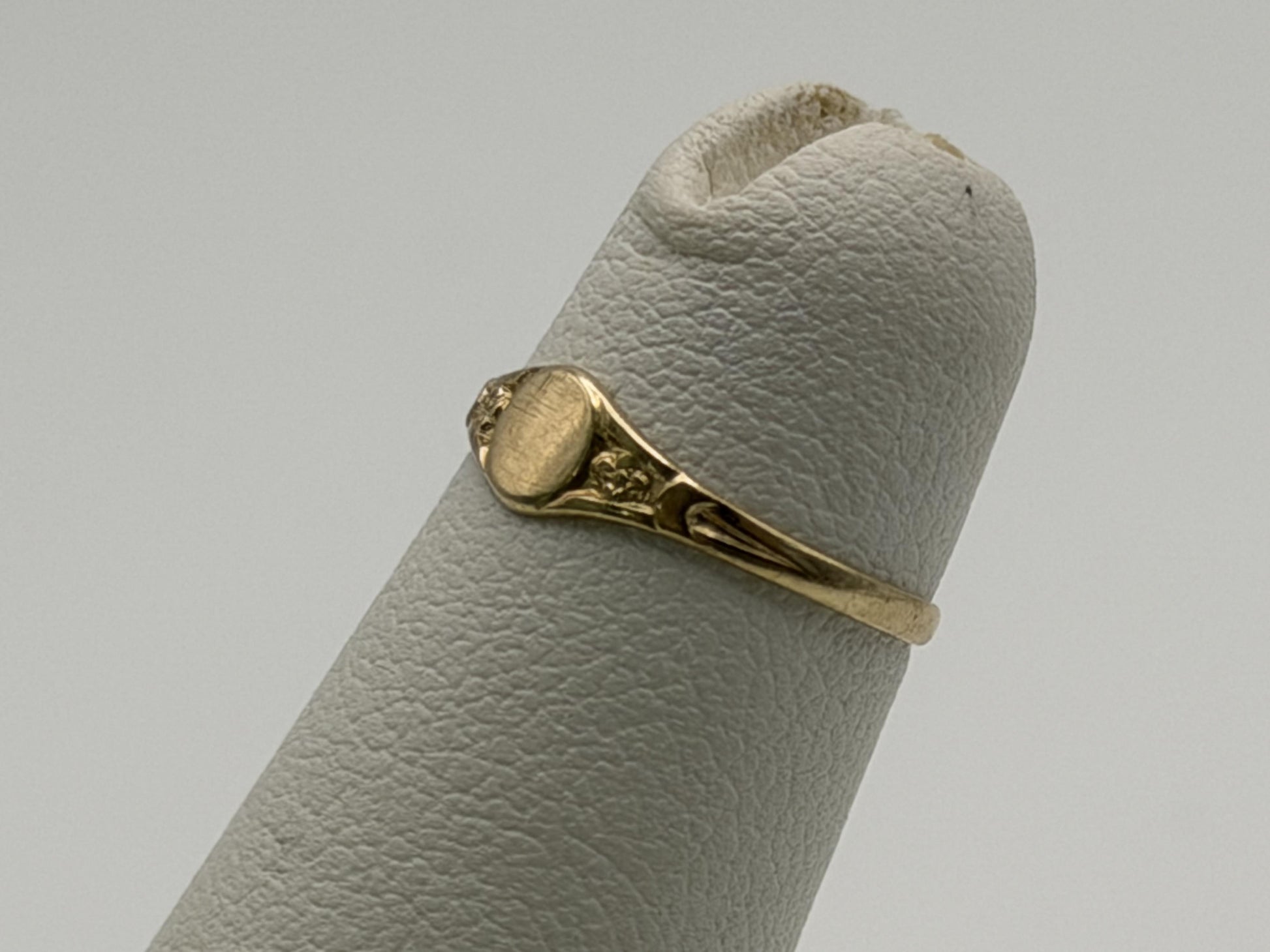 10K Gold Child Ring Minimalist Baby Ring Dainty Gold Band Kids Ring