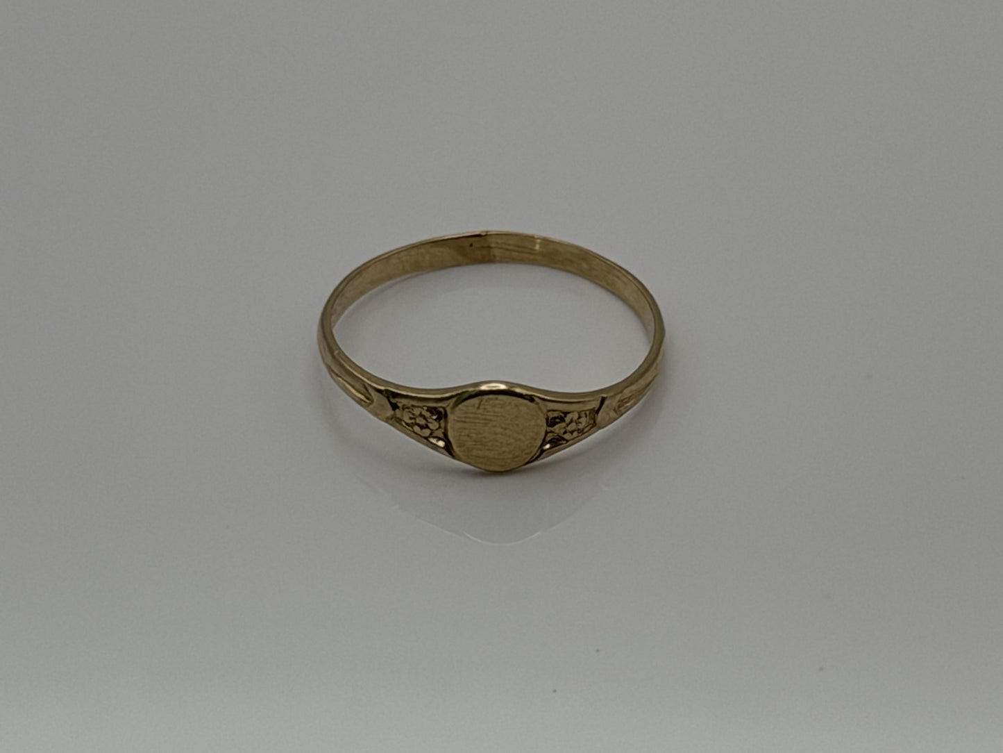 10K Gold Child Ring Minimalist Baby Ring Dainty Gold Band Kids Ring