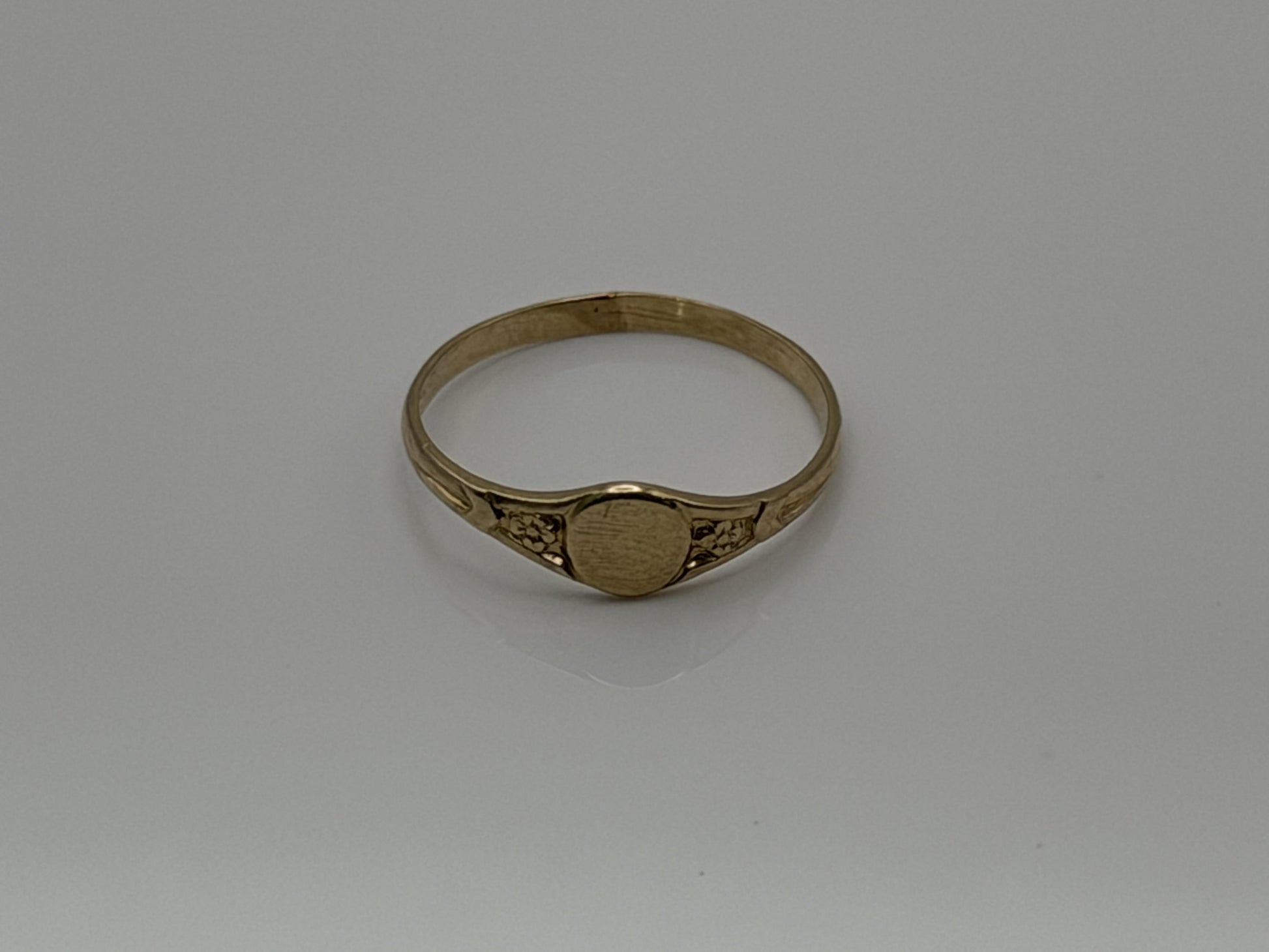 10K Gold Child Ring Minimalist Baby Ring Dainty Gold Band Kids Ring