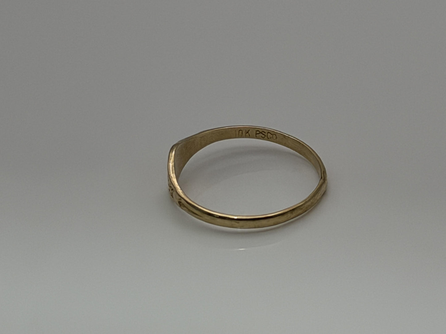 10K Gold Child Ring Minimalist Baby Ring Dainty Gold Band Kids Ring