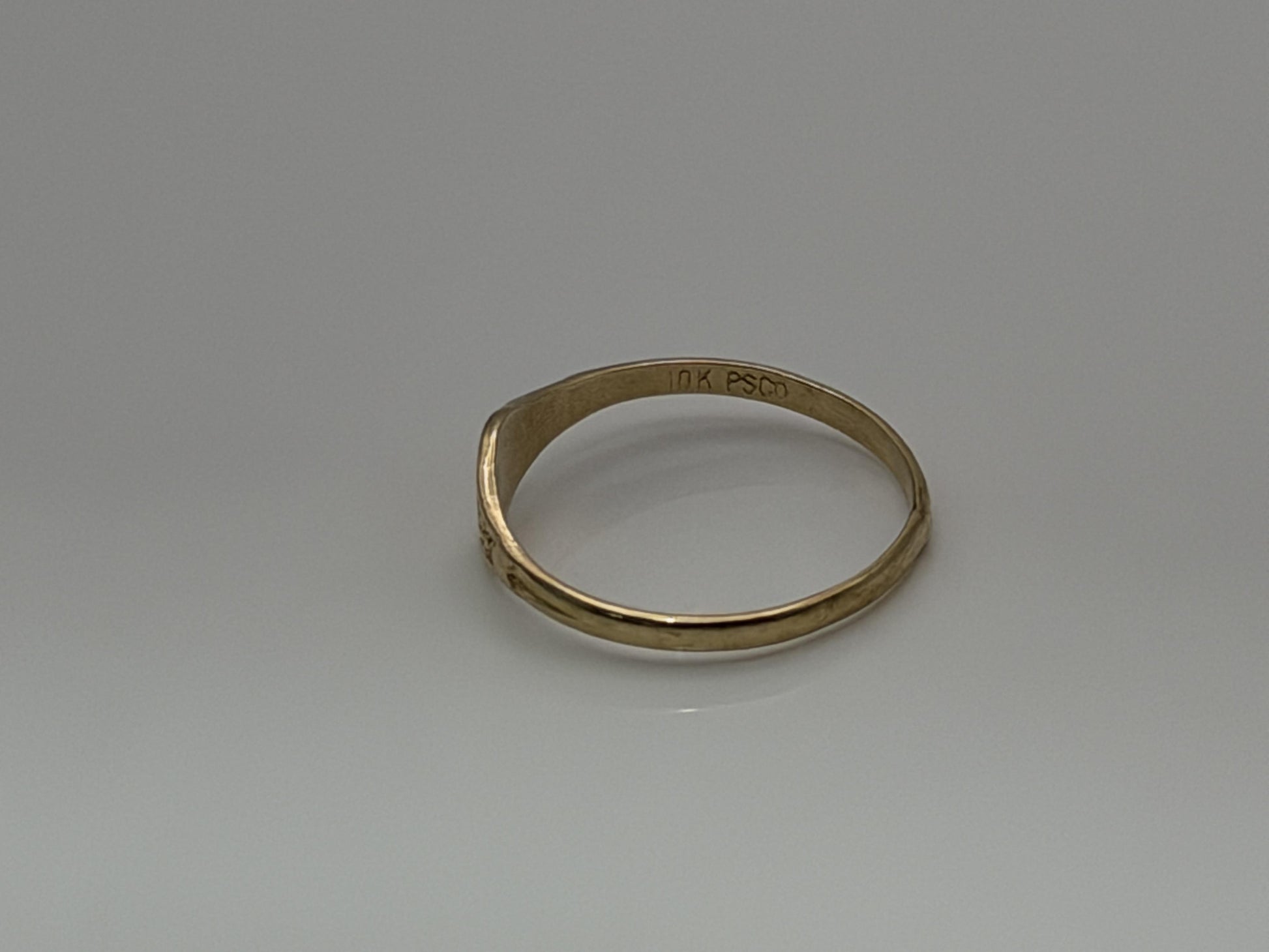 10K Gold Child Ring Minimalist Baby Ring Dainty Gold Band Kids Ring