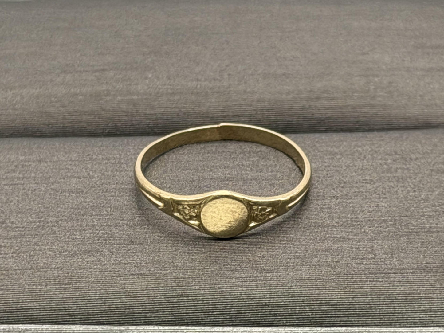 10K Gold Child Ring Minimalist Baby Ring Dainty Gold Band Kids Ring
