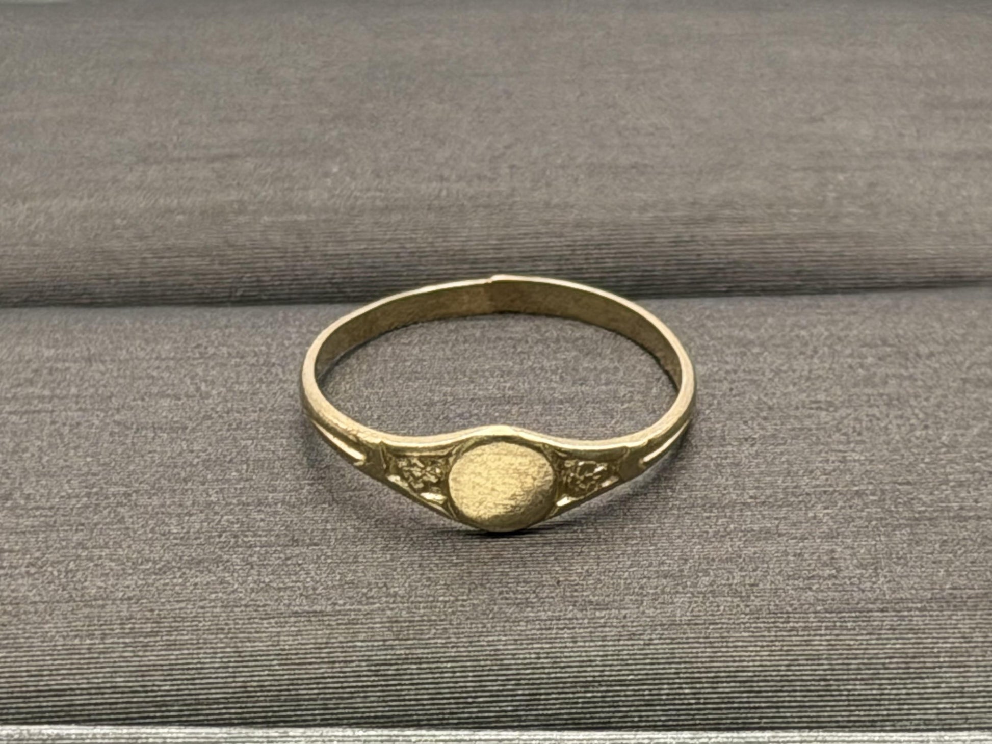 10K Gold Child Ring Minimalist Baby Ring Dainty Gold Band Kids Ring