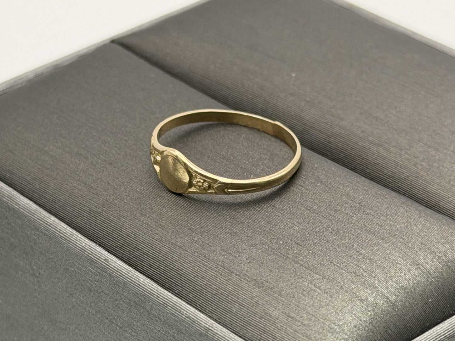 10K Gold Child Ring Minimalist Baby Ring Dainty Gold Band Kids Ring
