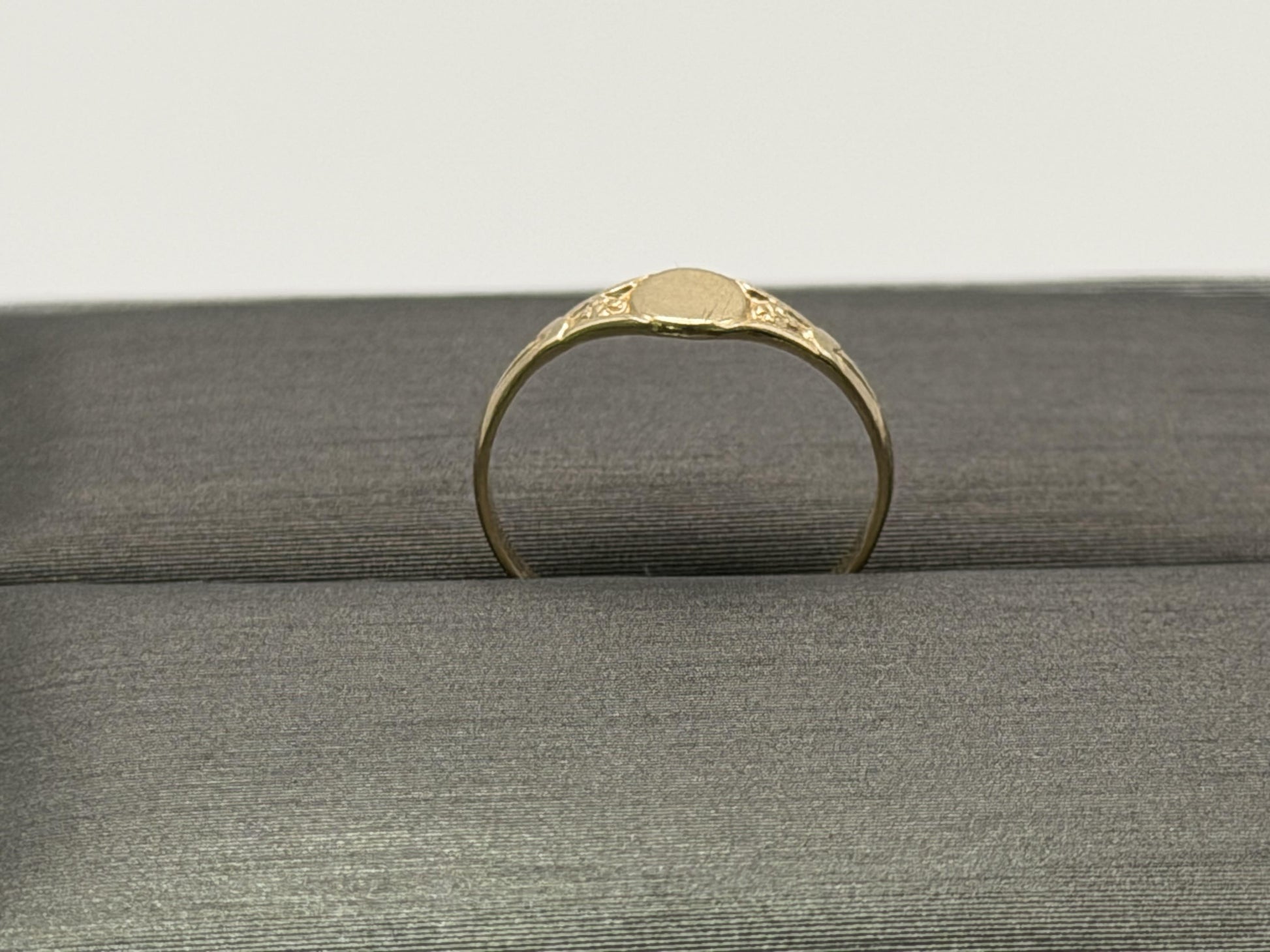 10K Gold Child Ring Minimalist Baby Ring Dainty Gold Band Kids Ring