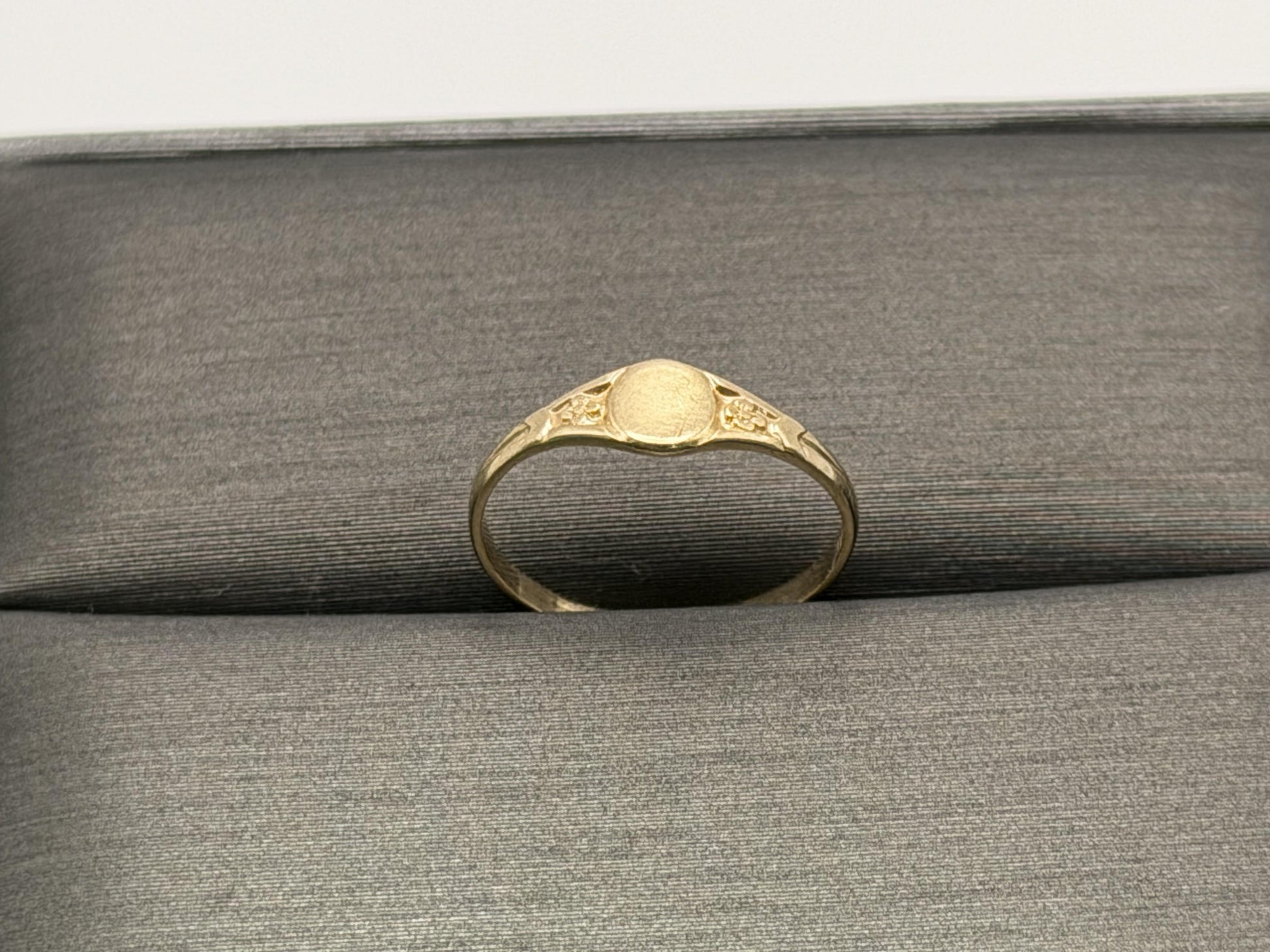 10K Gold Child Ring Minimalist Baby Ring Dainty Gold Band Kids Ring