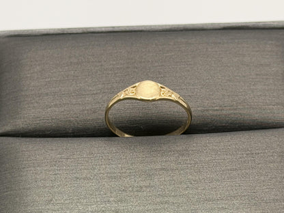 10K Gold Child Ring Minimalist Baby Ring Dainty Gold Band Kids Ring