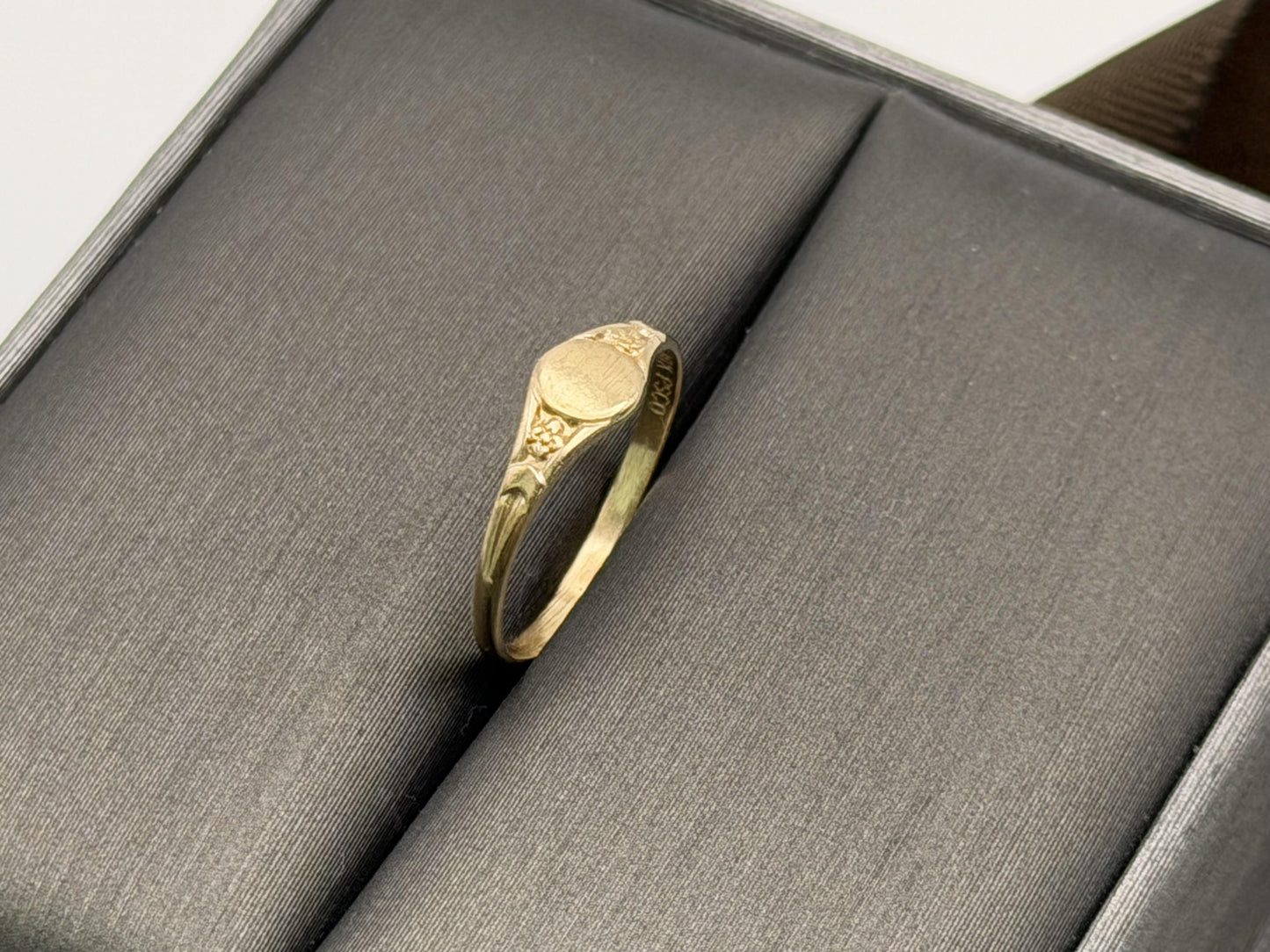 10K Gold Child Ring Minimalist Baby Ring Dainty Gold Band Kids Ring