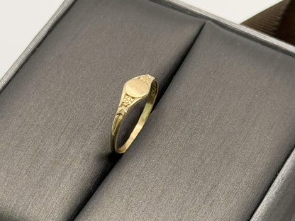 10K Gold Child Ring Minimalist Baby Ring Dainty Gold Band Kids Ring