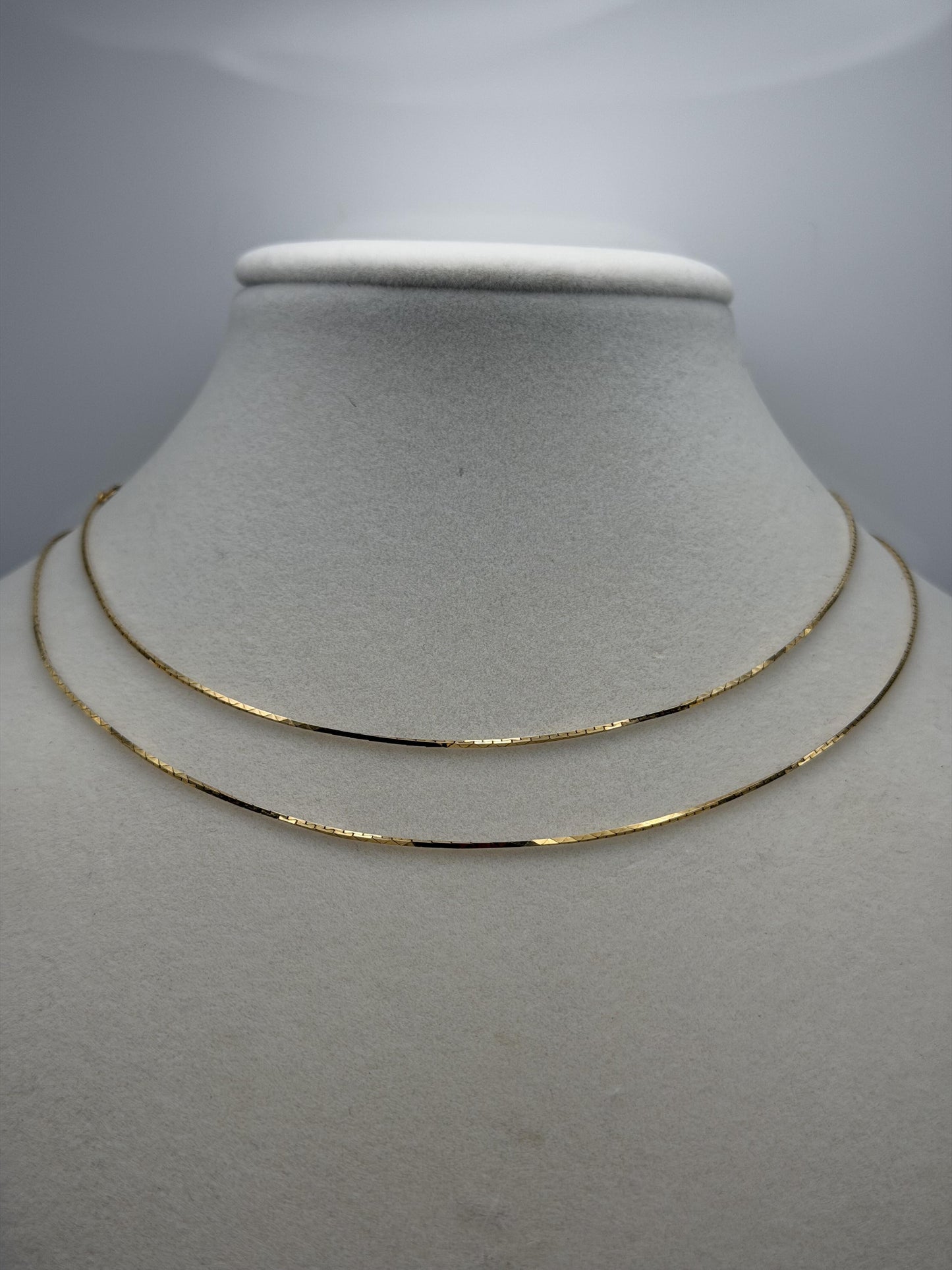 14k Vintage Italy Gold Chain Necklace 30" Dainty Minimalist Chain