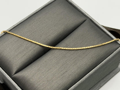 14k Vintage Italy Gold Chain Necklace 30" Dainty Minimalist Chain