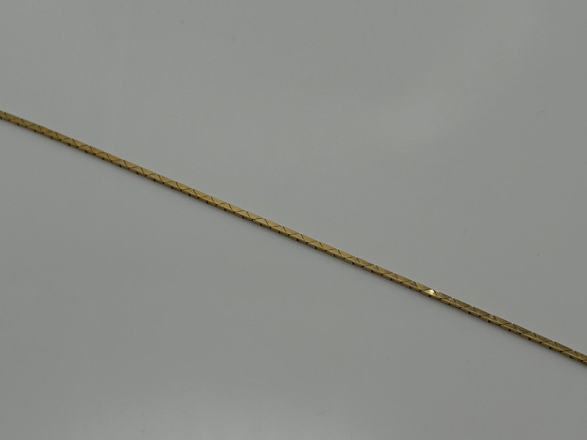 14k Vintage Italy Gold Chain Necklace 30" Dainty Minimalist Chain