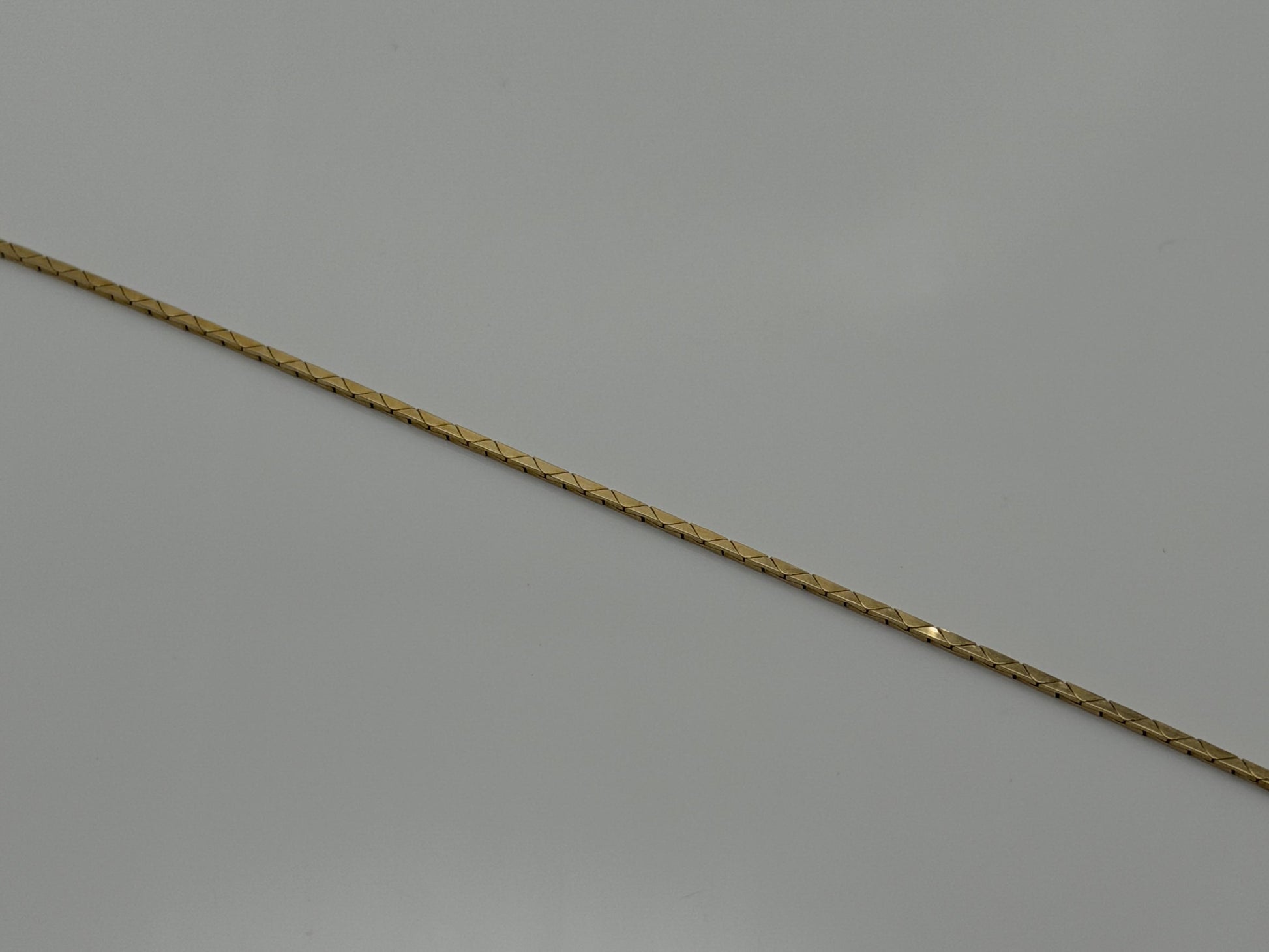 14k Vintage Italy Gold Chain Necklace 30" Dainty Minimalist Chain