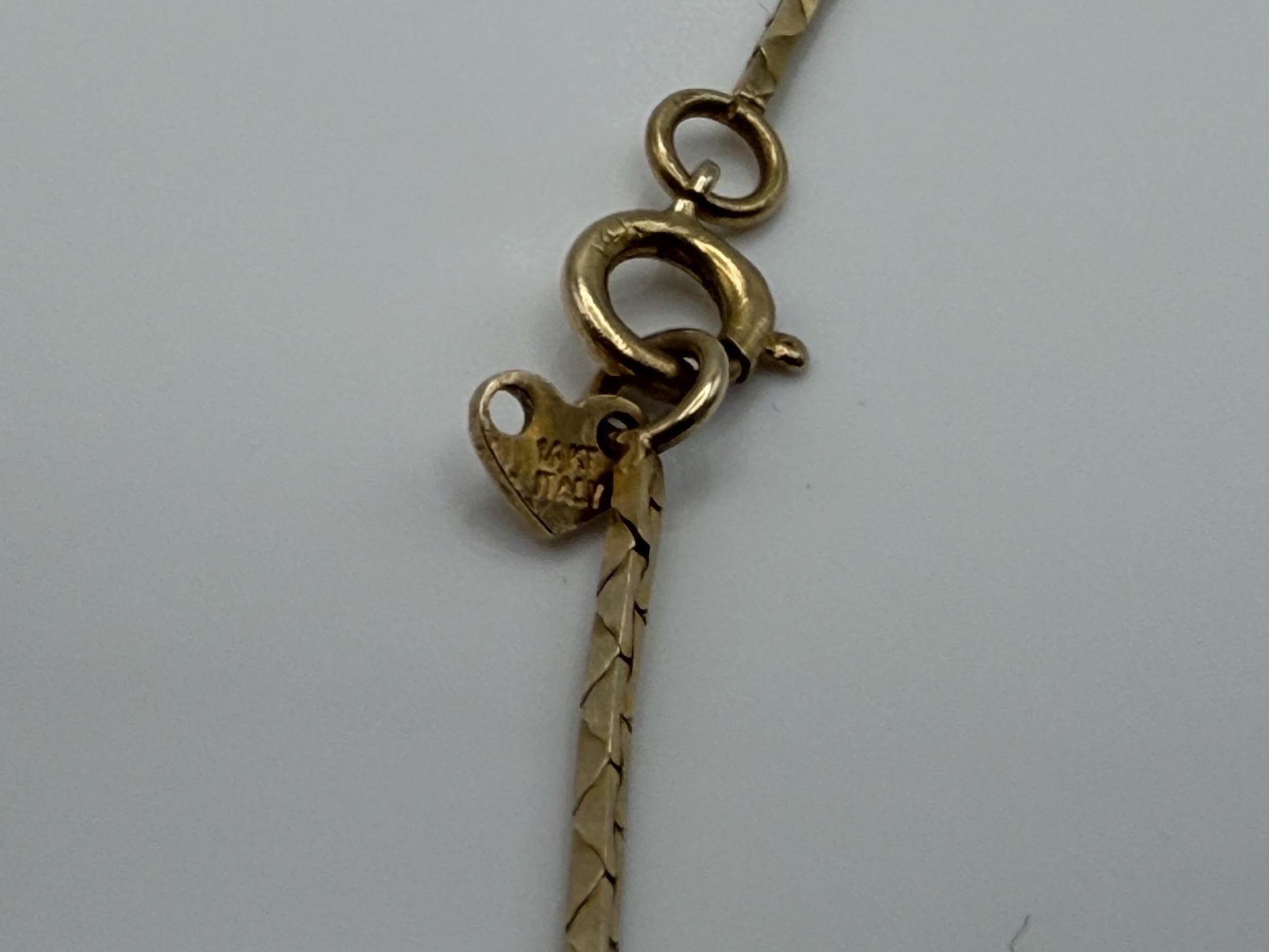 14k Vintage Italy Gold Chain Necklace 30" Dainty Minimalist Chain
