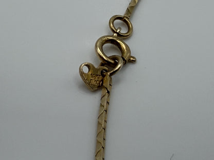 14k Vintage Italy Gold Chain Necklace 30" Dainty Minimalist Chain