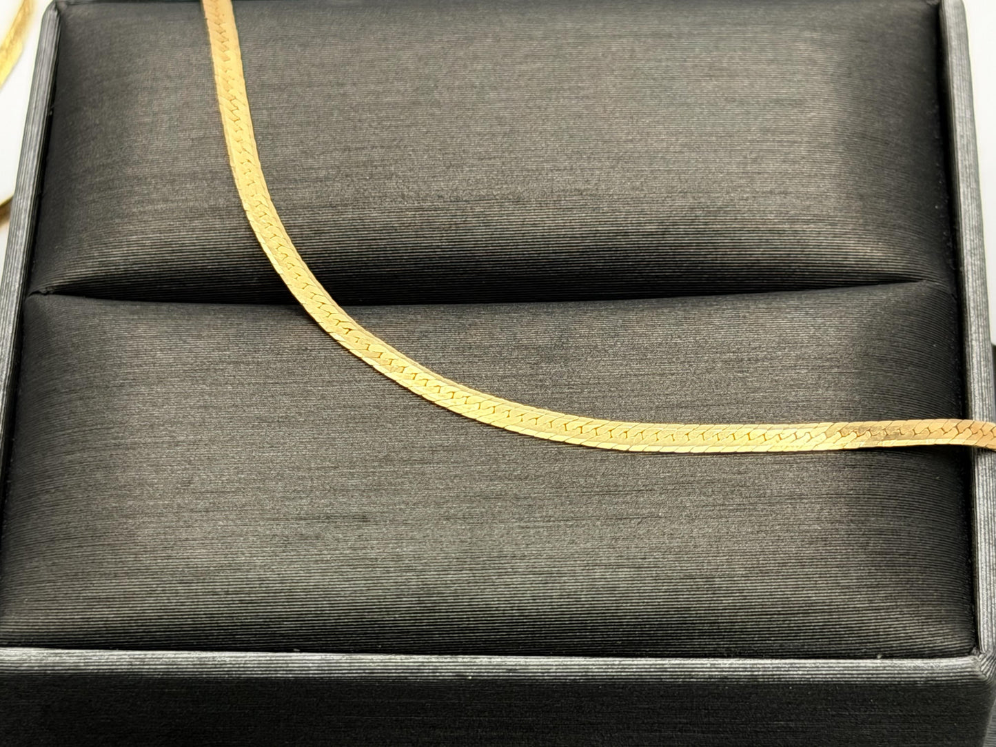 14k Yellow Gold Vintage italian Gold Snake Chain Necklace 30"
