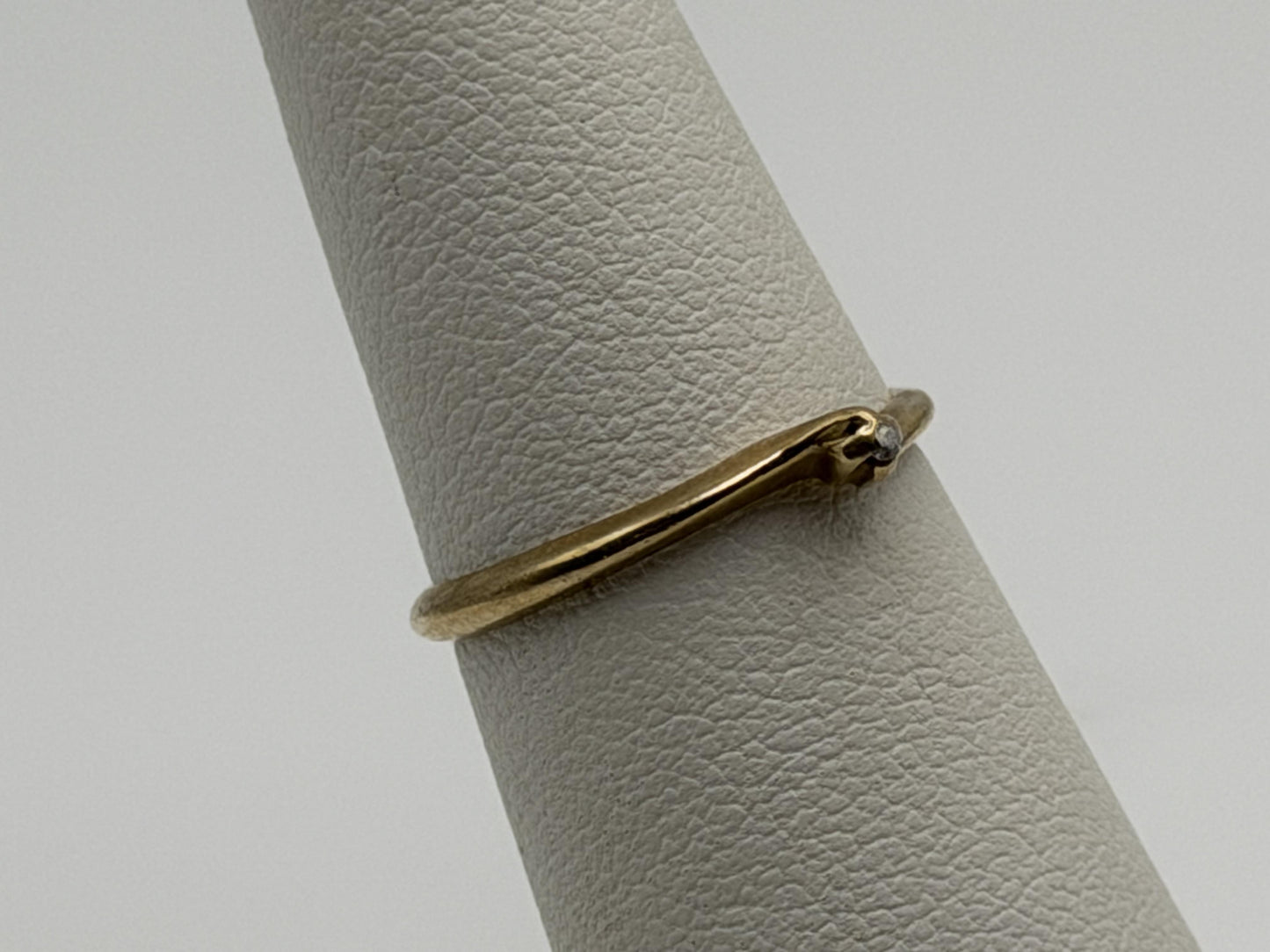 14K Gold Diamond Ring Minimalist Dainty Solitaire love Promise Ring